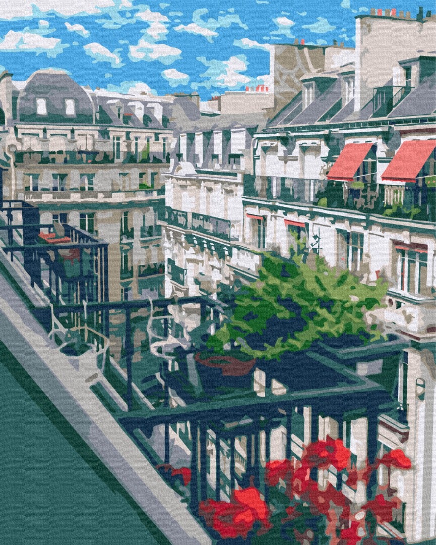 Mal efter tal - French balcony