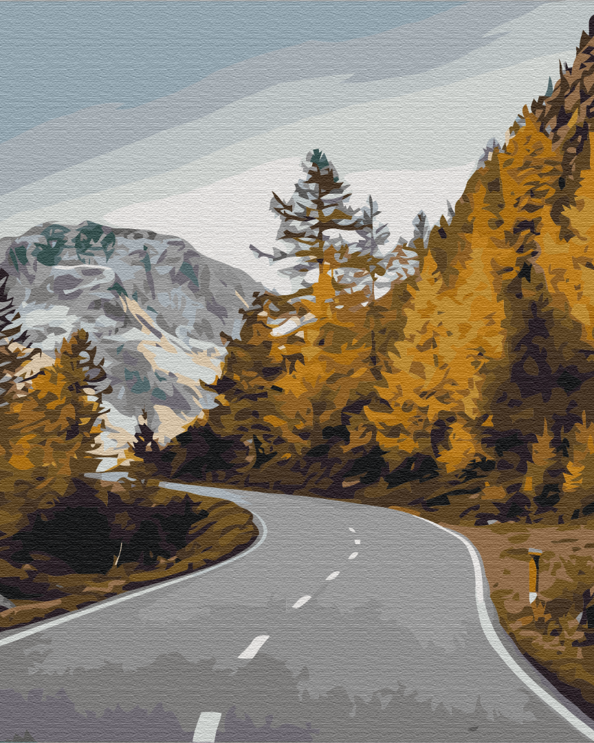Mal efter tal - Landscape road