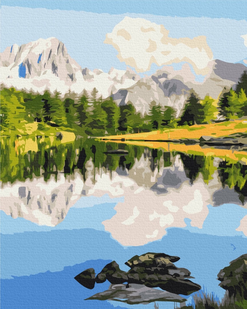 Mal efter tal - Mountain mirror