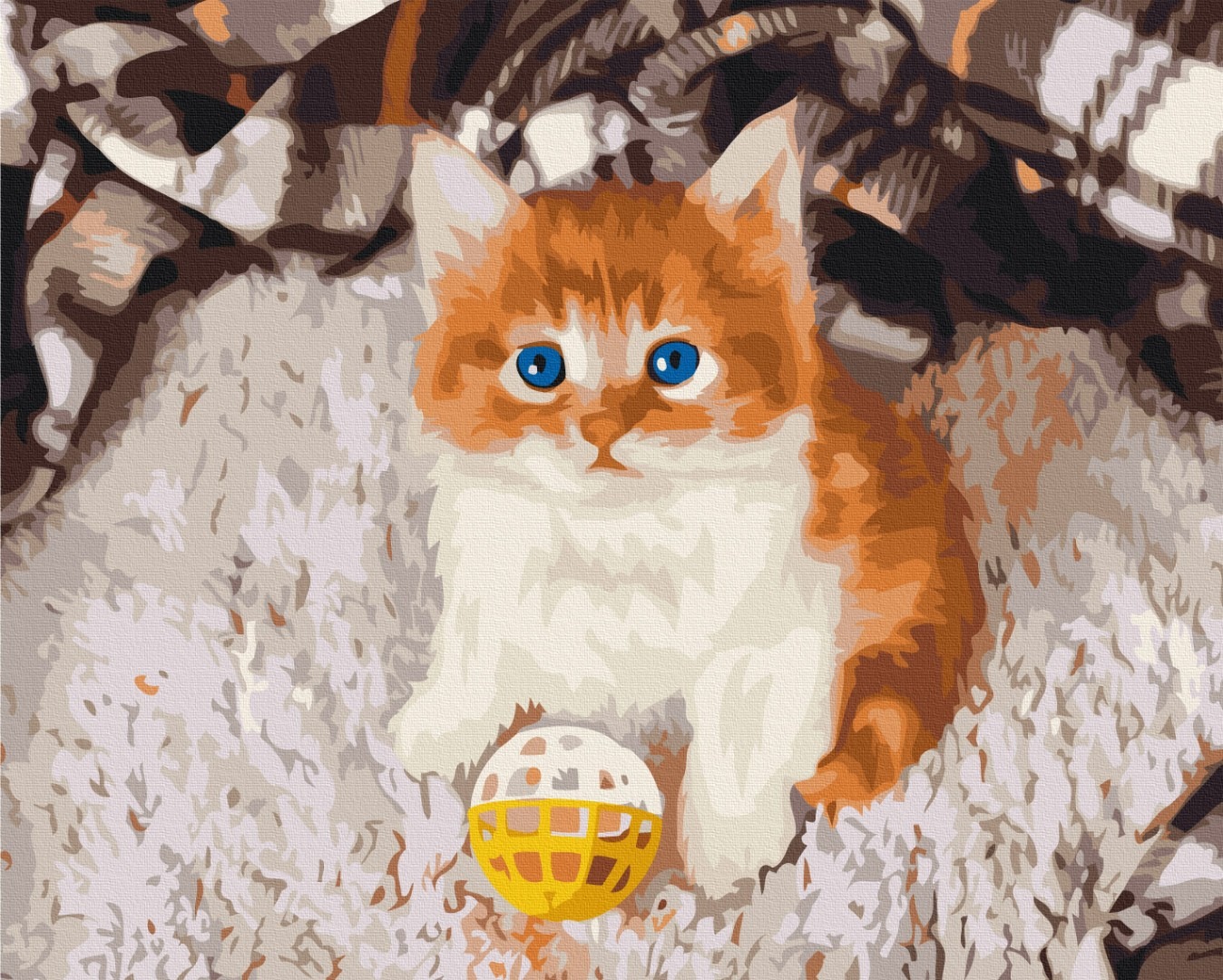 Mal efter tal - Playful kitten