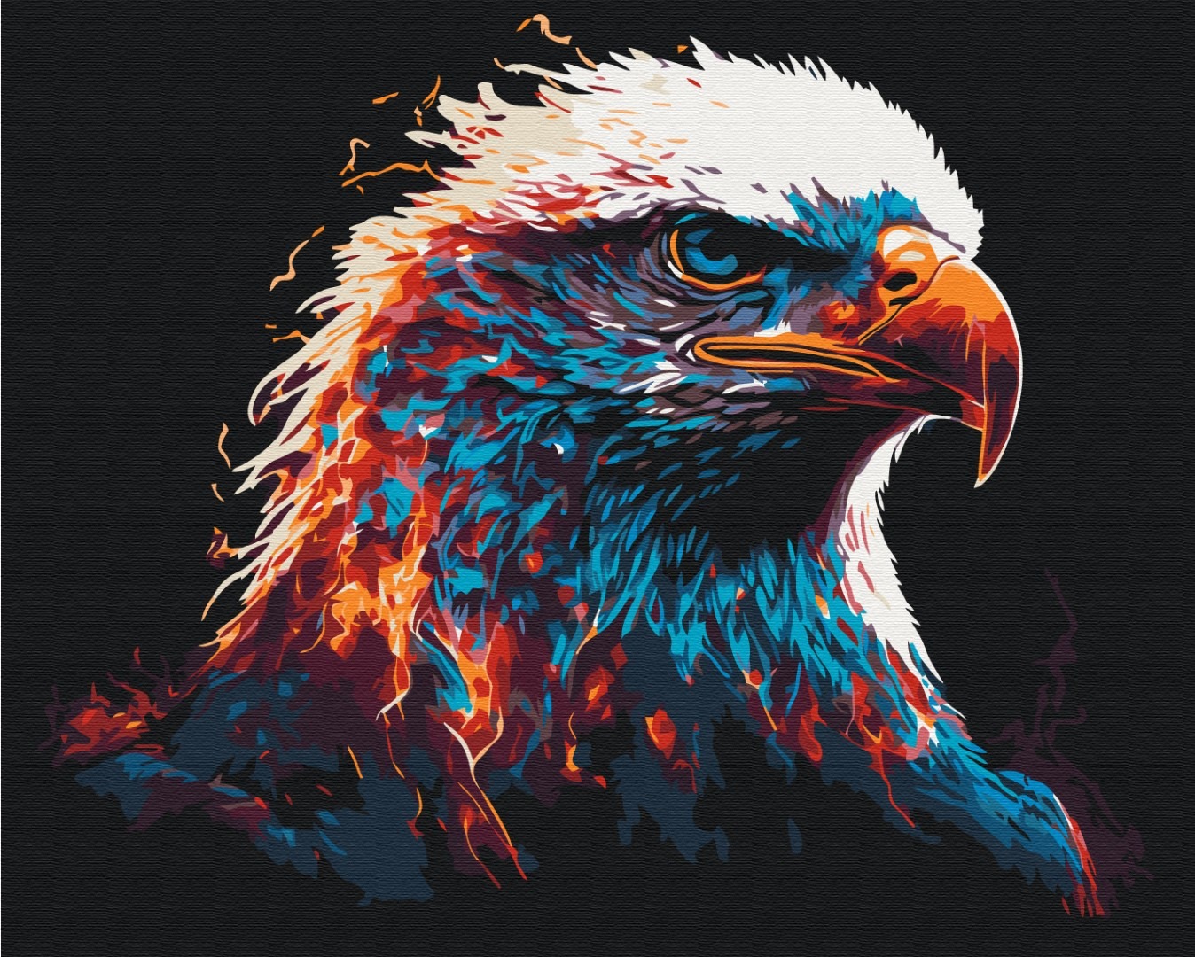 Mal efter tal - Flaming eagle