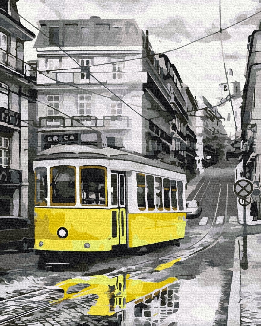 Mal efter tal - Yellow tram