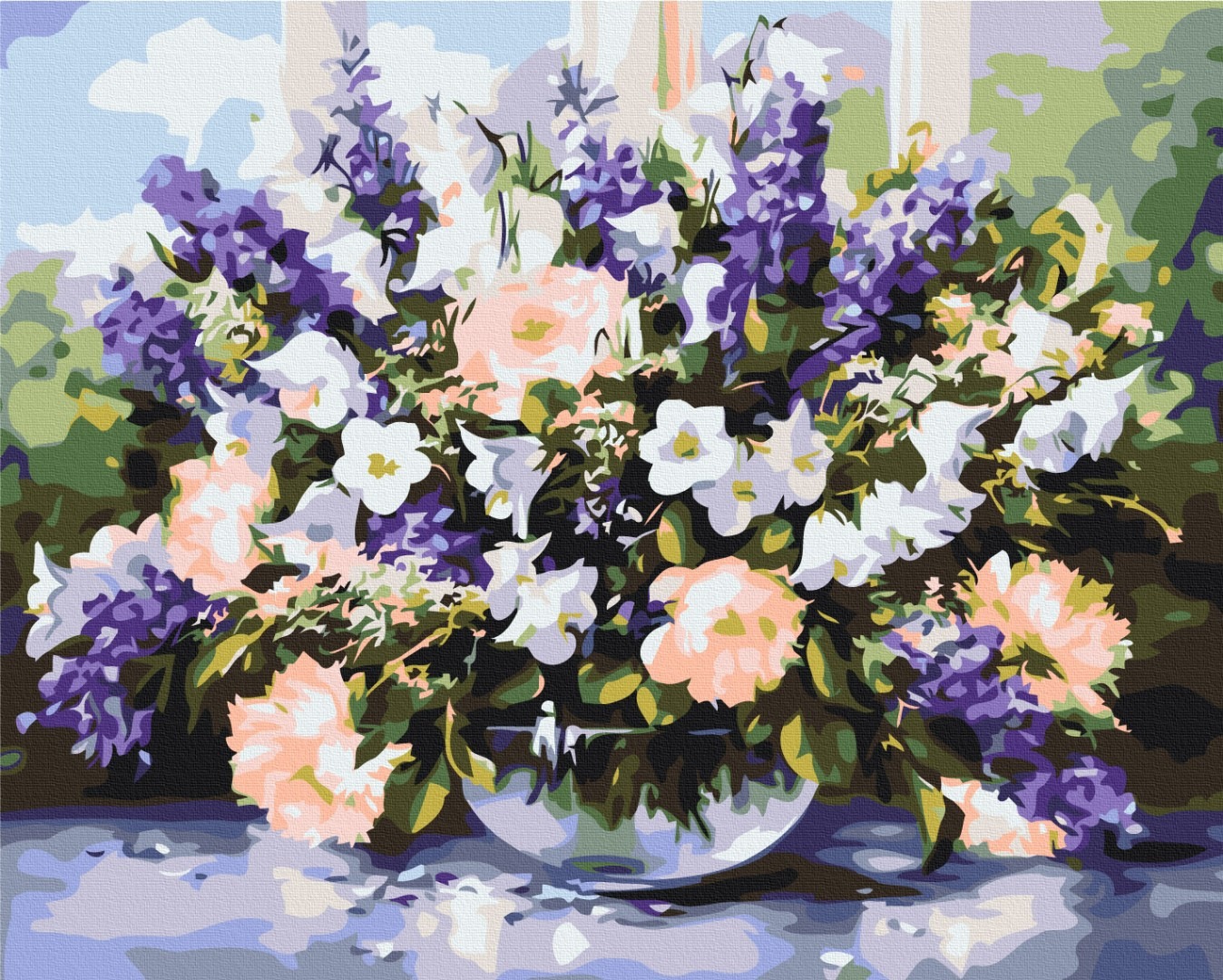 Mal efter tal - Spring bouquet