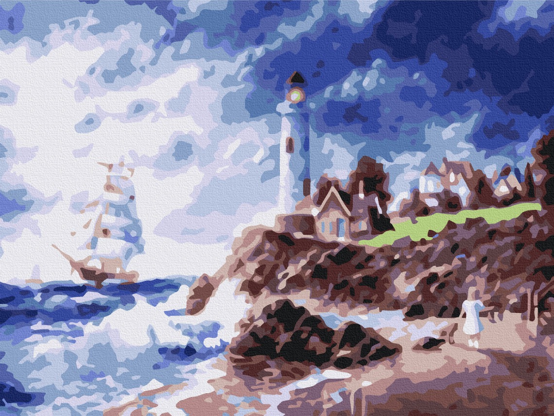 Mal efter tal - Lighthouse on the island