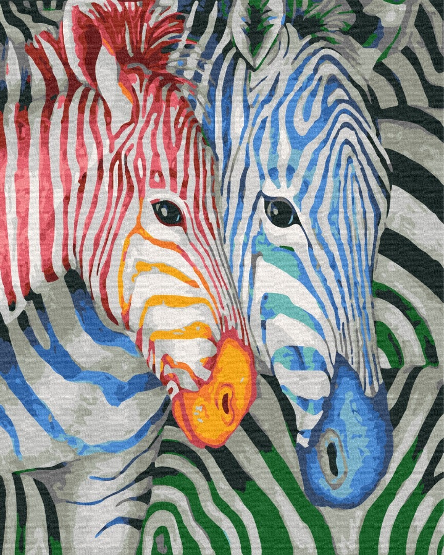 Mal efter tal - Striped zebras