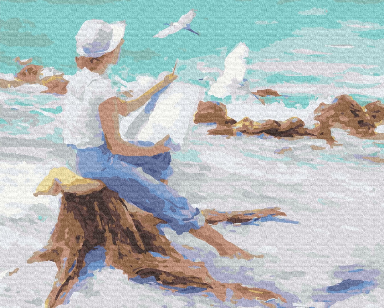 Mal efter tal - Sea sketch