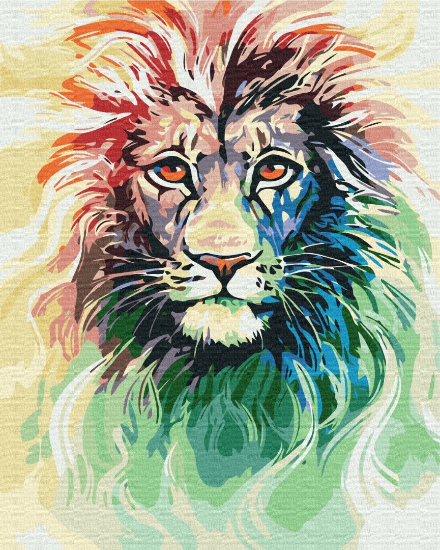 Mal efter tal - Shining lion