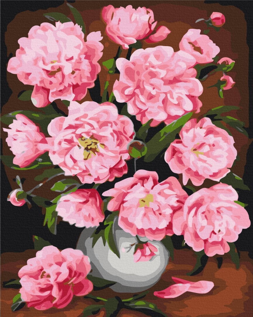 Mal efter tal - Blooming peonies