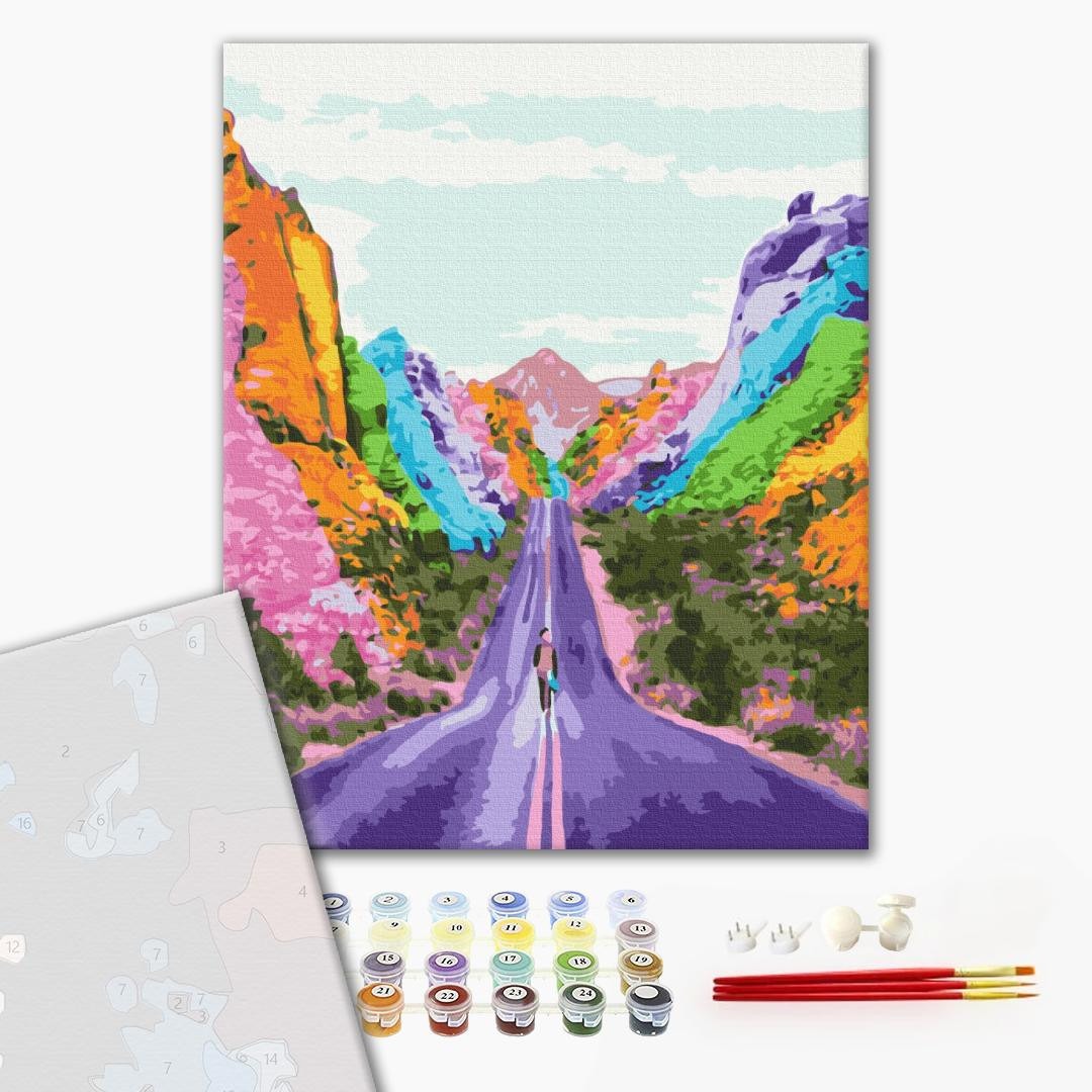 Mal efter tal - Rainbow path