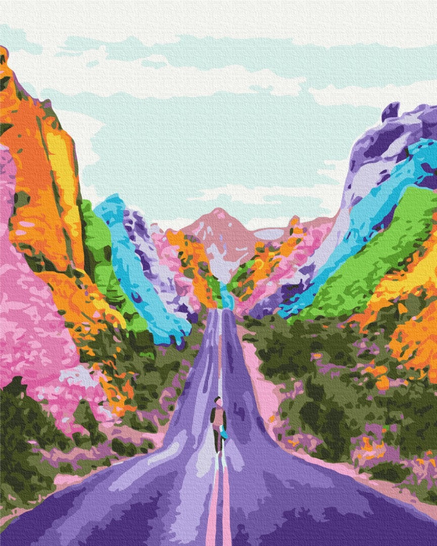Mal efter tal - Rainbow path