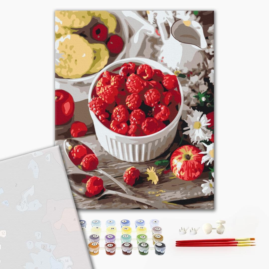 Mal efter tal - Raspberry snack