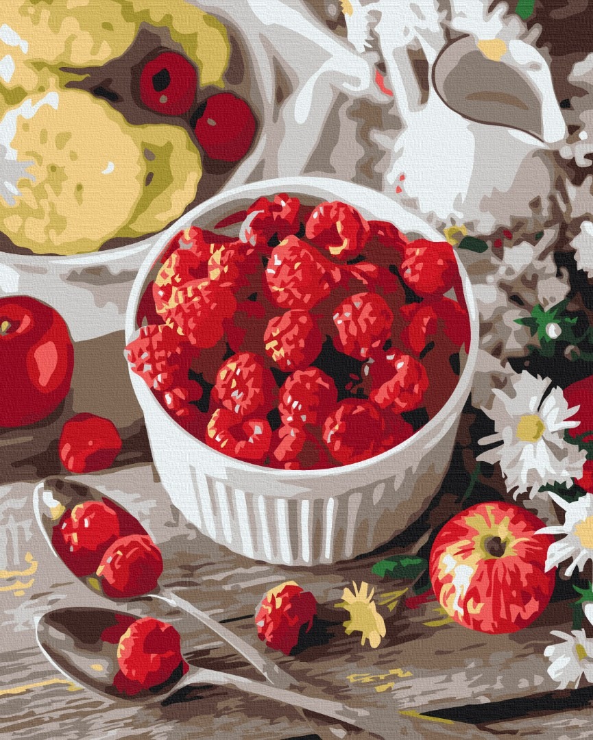 Mal efter tal - Raspberry snack