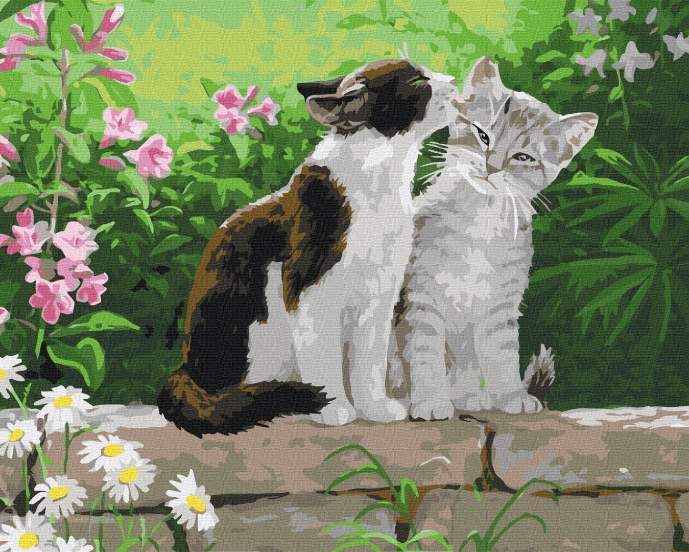 Mal efter tal - Couple of kittens