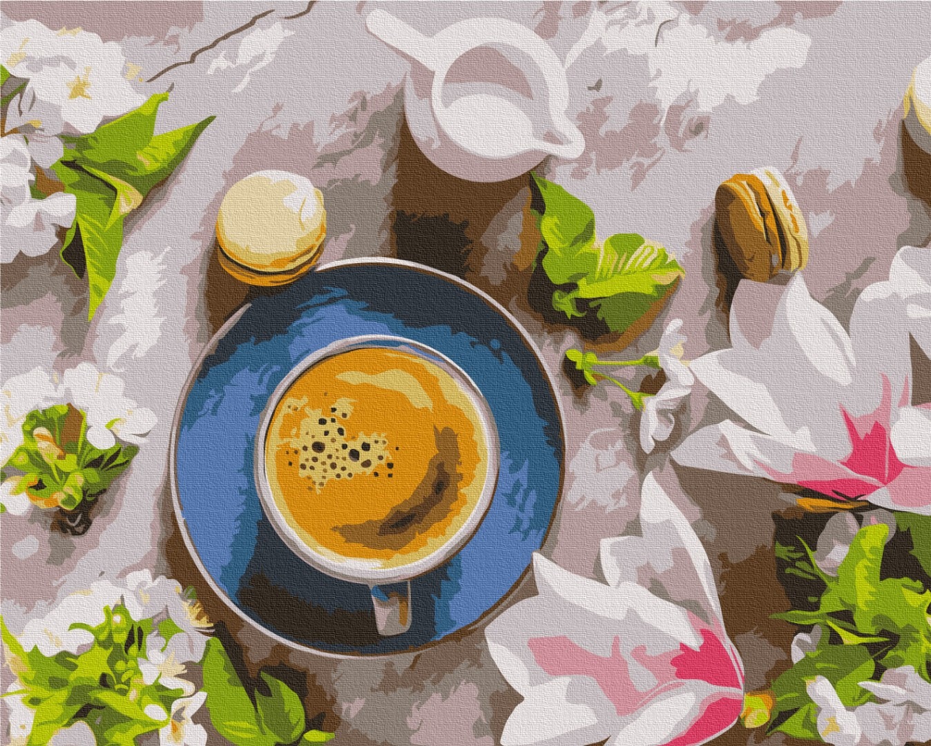 Mal efter tal - Coffee and flowers