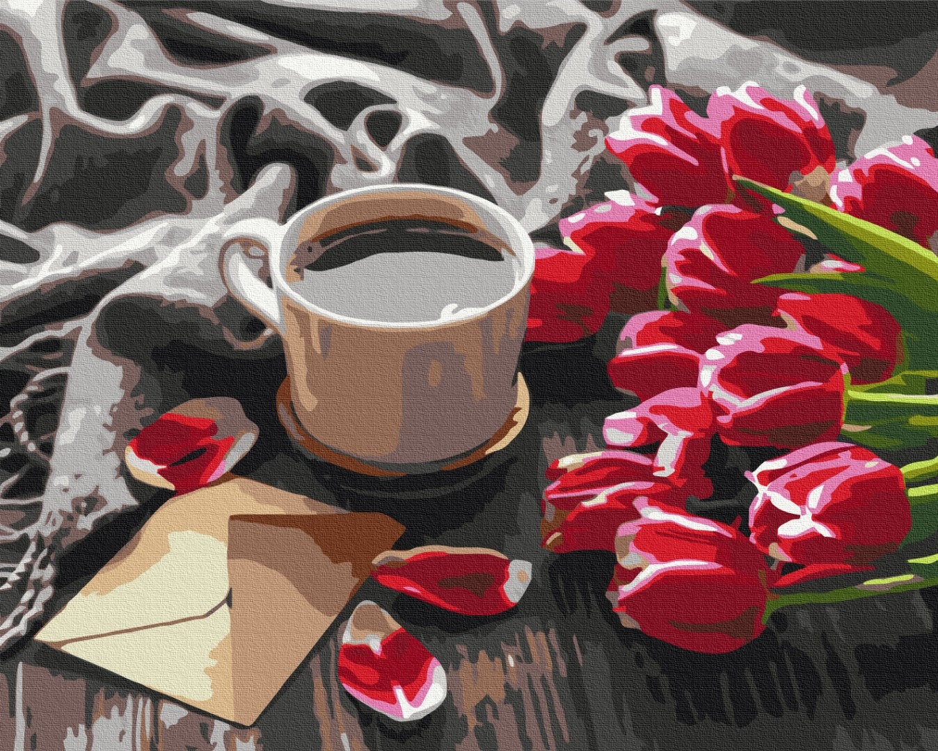 Mal efter tal - Tulips for coffee