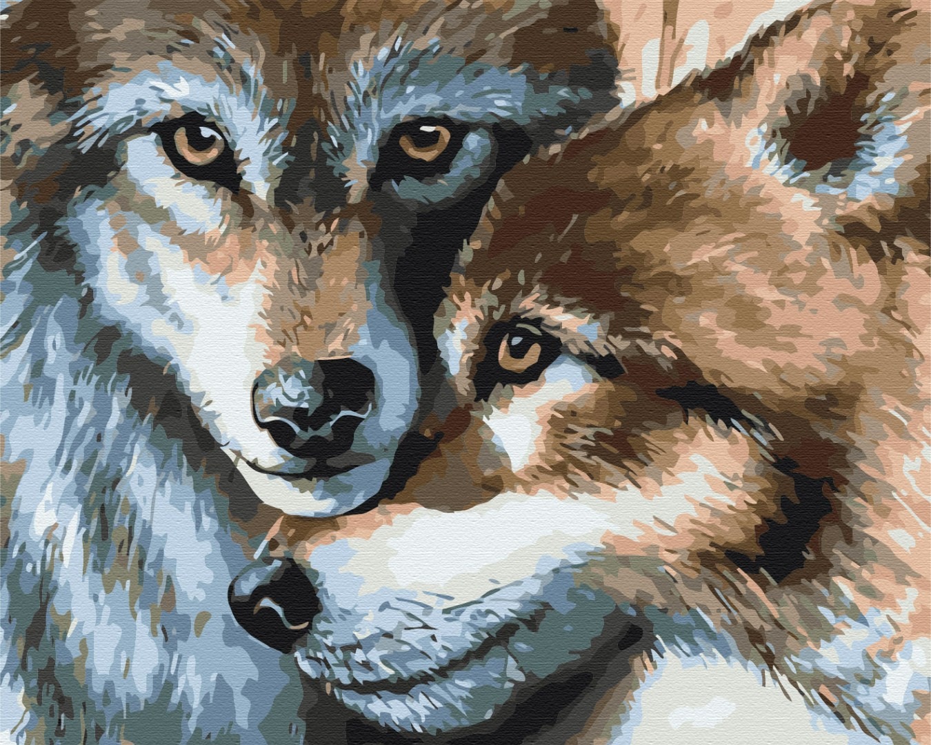 Mal efter tal - Wolf couple