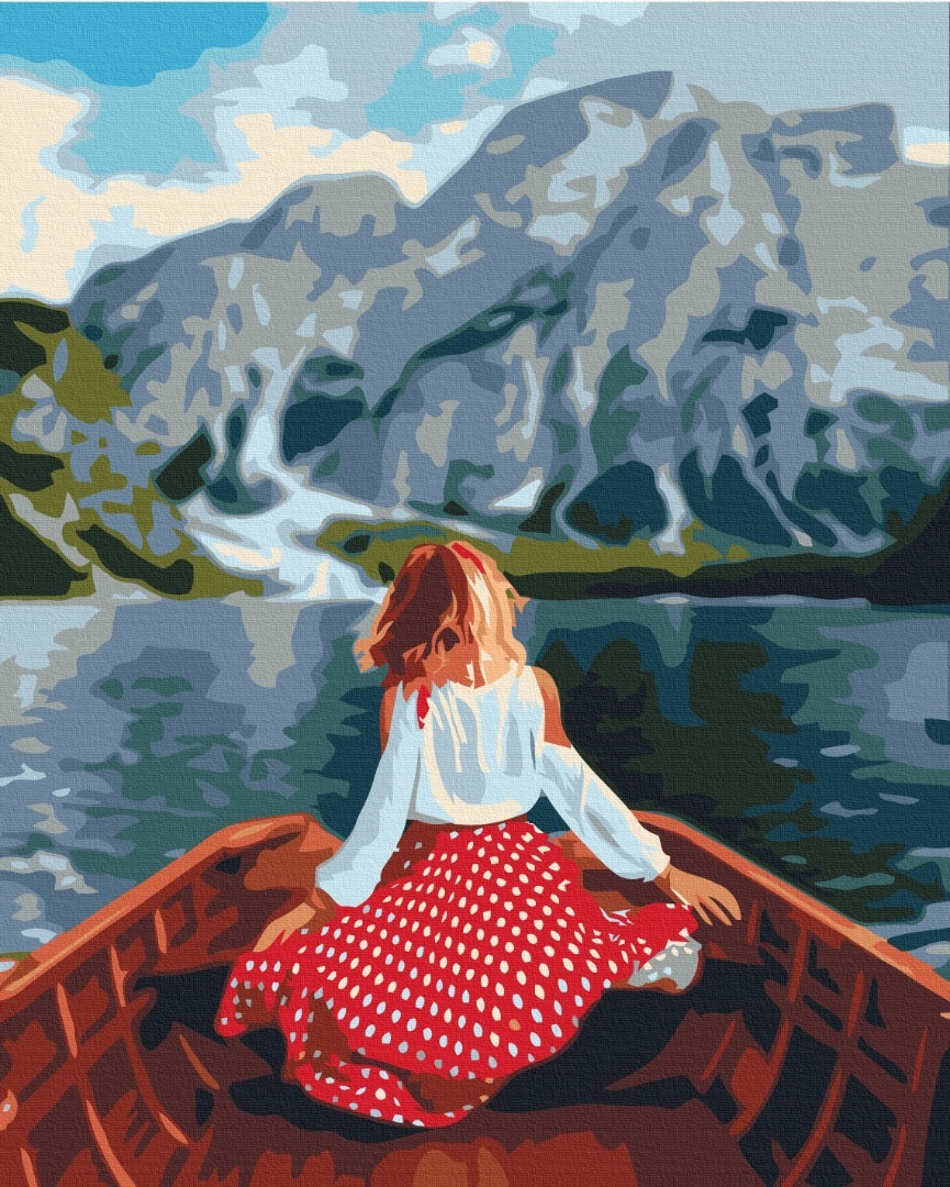 Mal efter tal - Traveler on Lake Bries