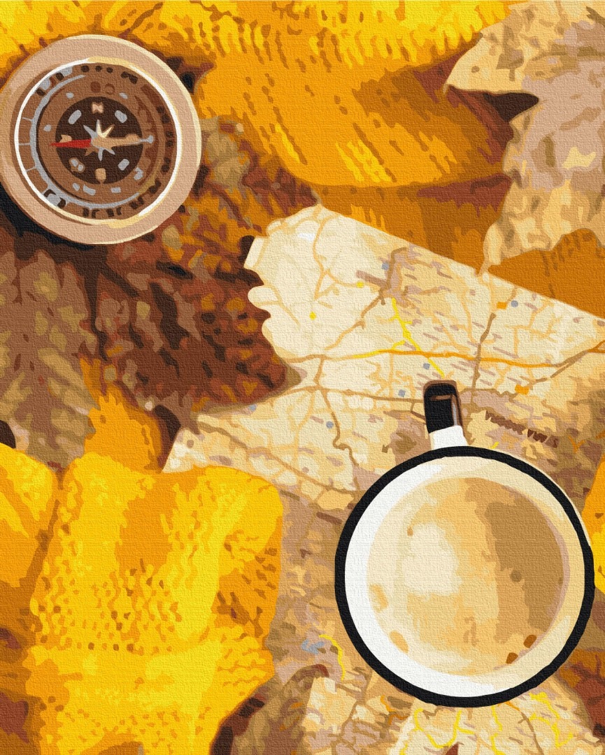 Mal efter tal - Flatlay of the autumn traveler