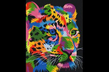 Mal efter tal - Spotted leopard