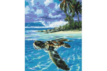Mal efter tal - Tropical turtle