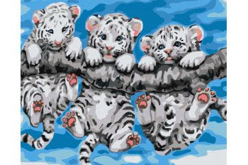 Mal efter tal - Little tiger cubs