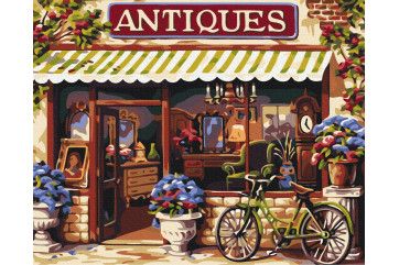 Mal efter tal - Antique shop