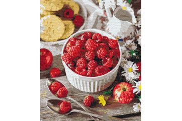 Mal efter tal - Raspberry snack