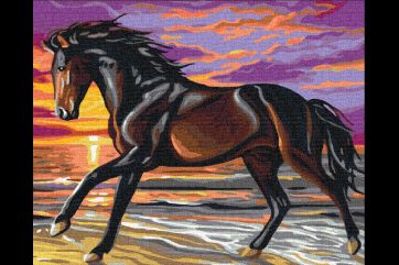 Mal efter tal - Horse on the run