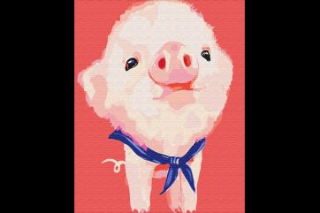 Mal efter tal - Little piglet