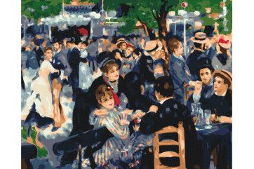 Mal efter tal - Dancing at the Moulin de la Galette. Pierre-Auguste Renoir