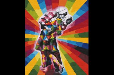 Mal efter tal - Kiss pop art