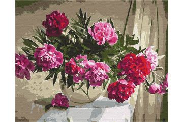 Mal efter tal - Home peonies
