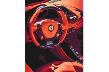 Mal efter tal - Driving a Ferrari