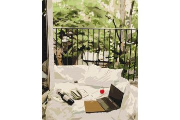 Mal efter tal - Cozy balcony