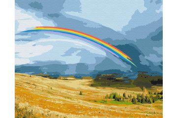 Mal efter tal - Rainbow field