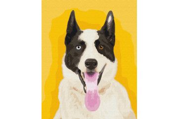 Mal efter tal - Bright dog