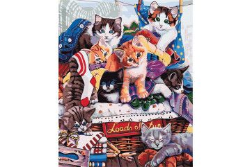 Mal efter tal - Funny kittens
