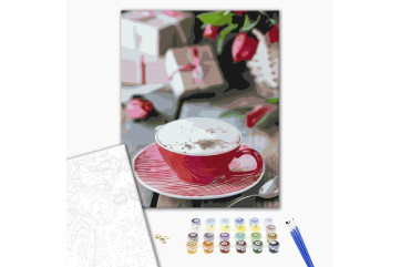 Mal efter tal - Cup of cappuccino