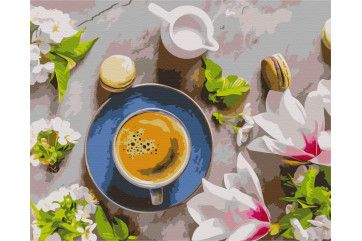 Mal efter tal - Coffee and flowers