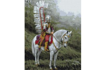 Mal efter tal - Knight on horseback