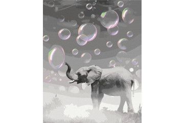 Mal efter tal - Dreamy elephant