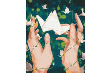 Mal efter tal - Origami © Anastasiia Kompaniiets