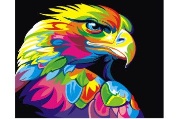 Mal efter tal - Rainbow eagle