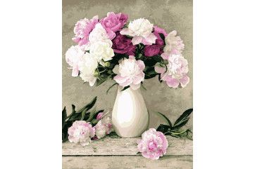 Mal efter tal - Delicate peonies