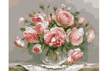Mal efter tal - Roses on the table