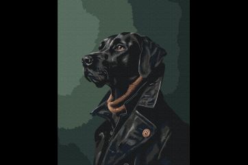 Mal efter tal - A gentleman in a trench coat