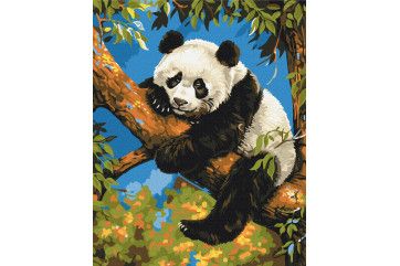 Mal efter tal - Lazy panda