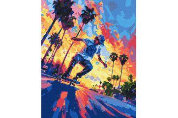Mal efter tal - Californian skateboarder