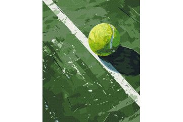 Mal efter tal - Tennis ball
