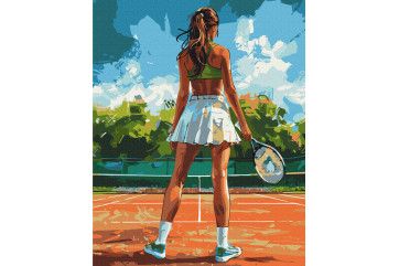 Mal efter tal - Tennis player